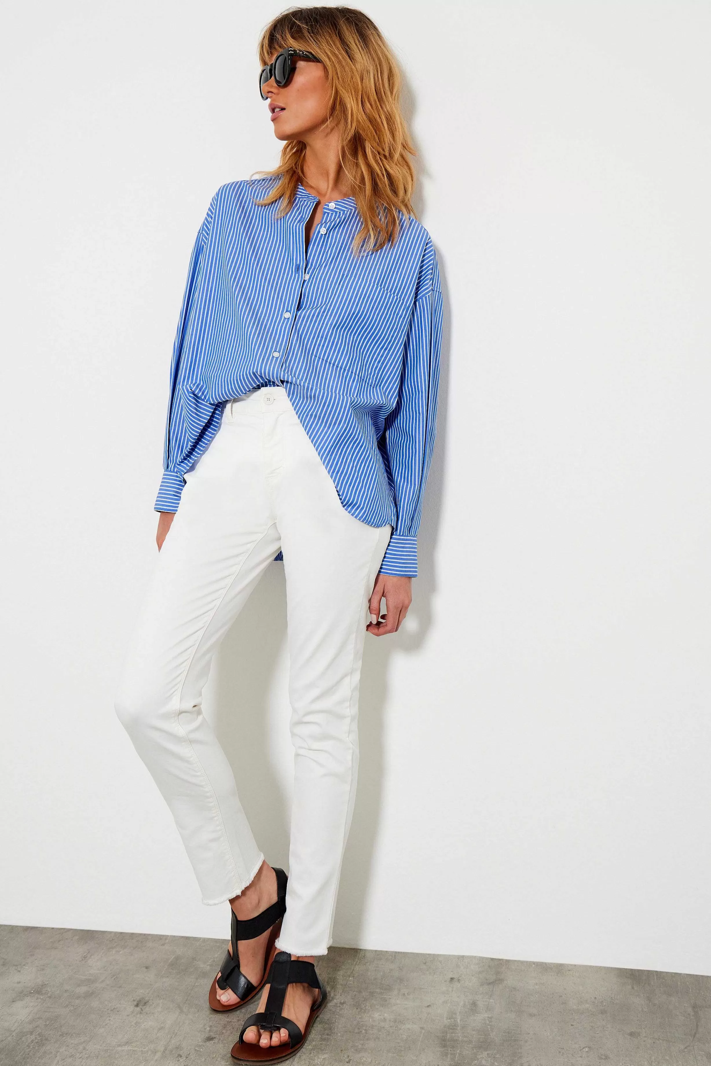 Five Jeans Carma Skjorte Indigo Flash Sale