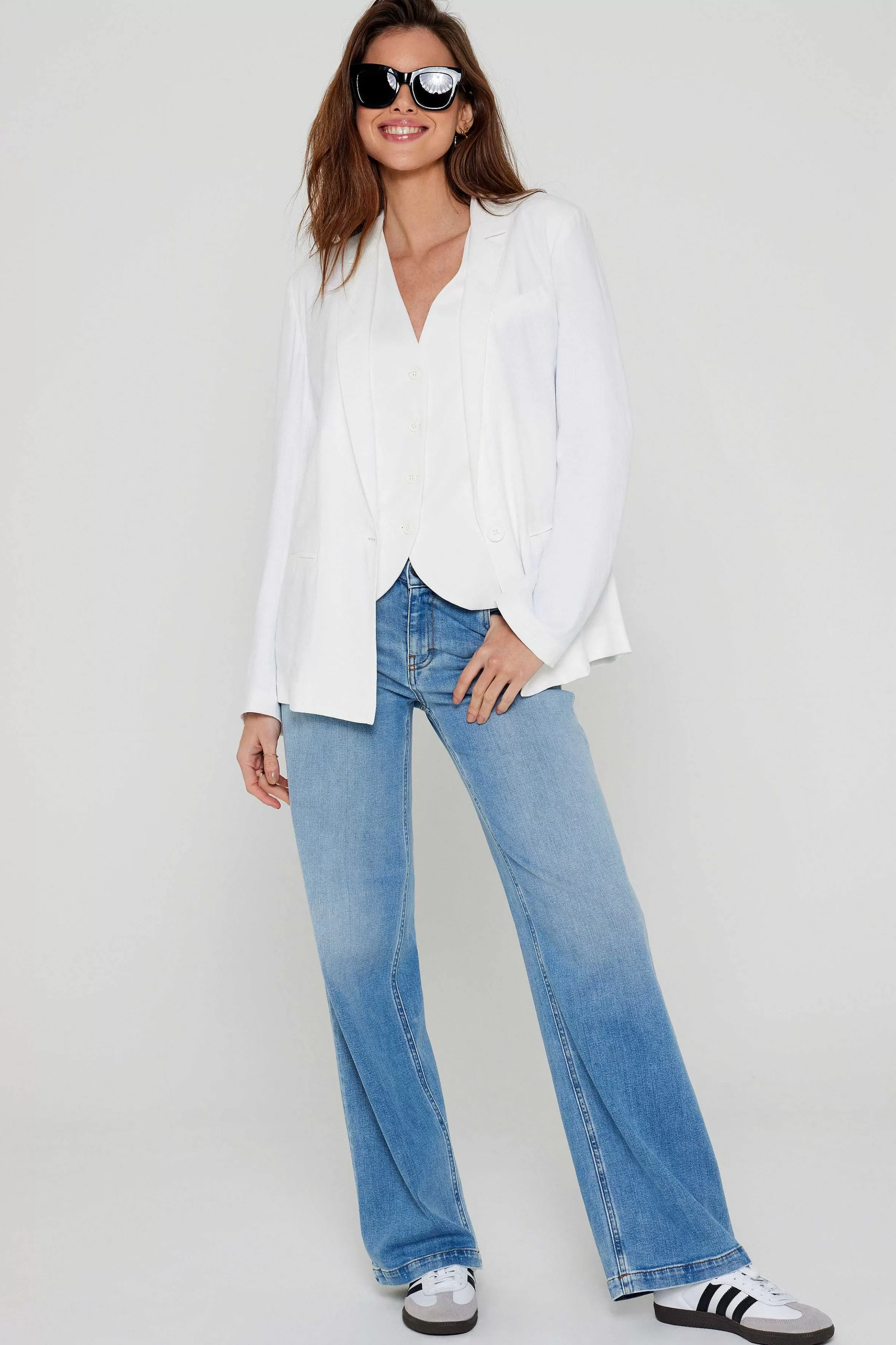 Five Jeans Viola Blazer Hvit Online